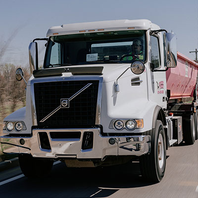 Pink Stinky Pinky Roll-Off Dumpster truck